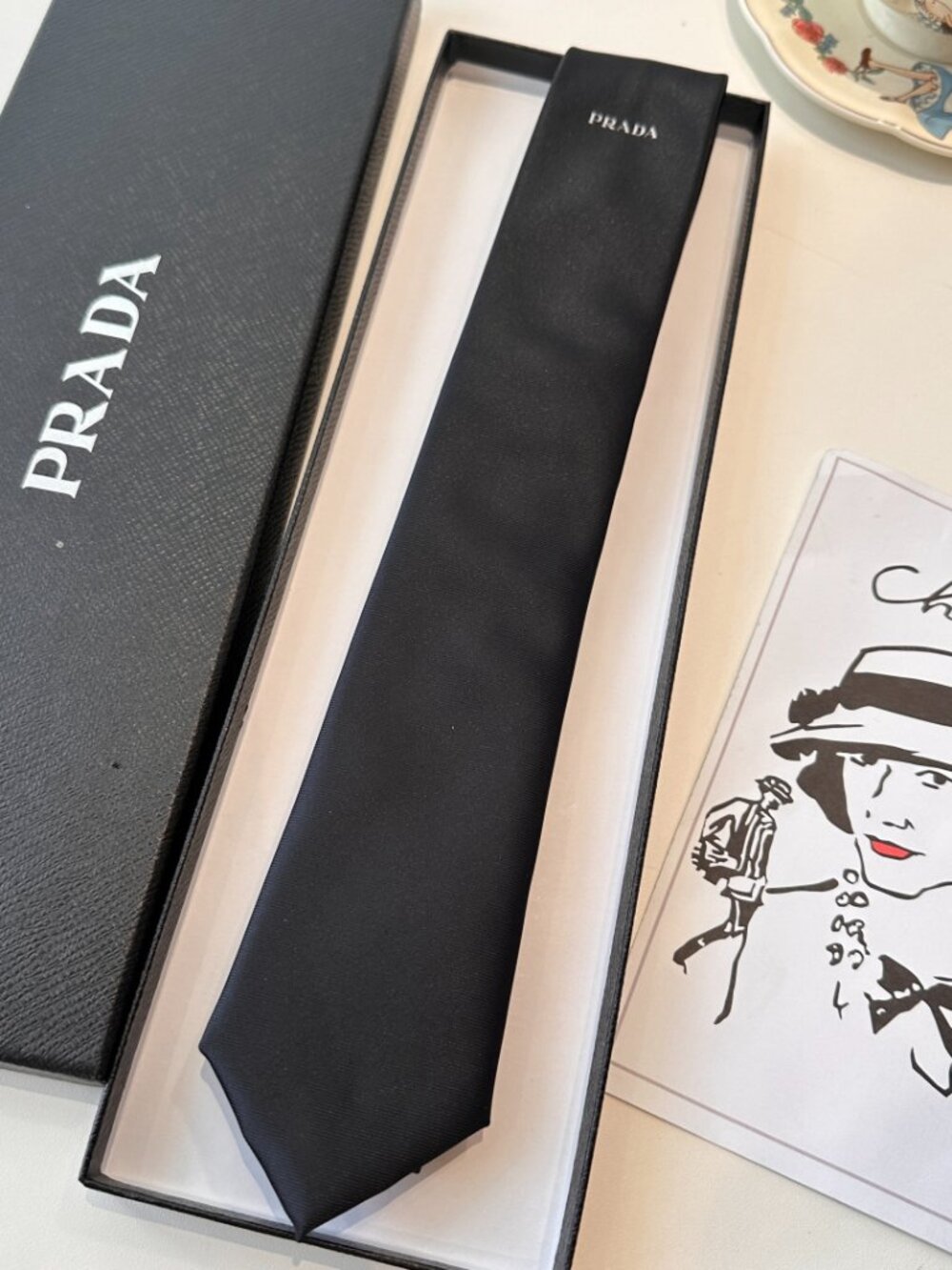🖤Prada black tie, unisex comes with a gift box - Picture 4 of 5